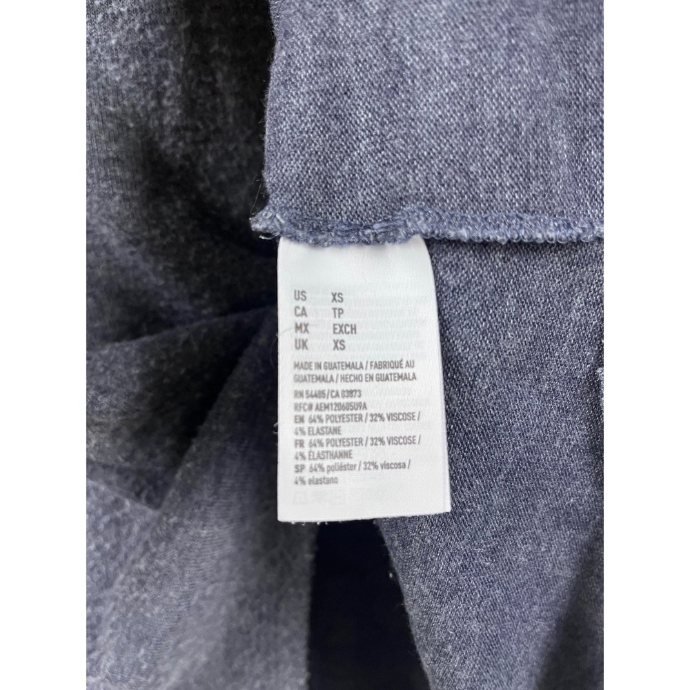 American Eagle Soft & Sexy Plush Gray Pocket Tunic Top Women's XS Oversized - Picture 3 of 7